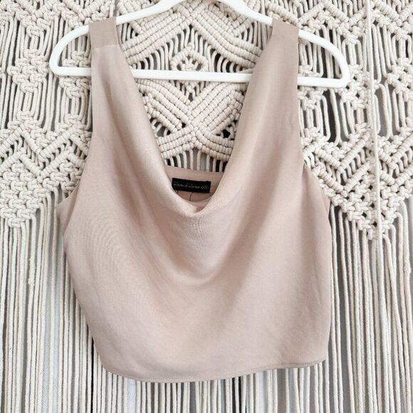 House of Harlow 1960 Tops - House of Harlow Champagne Cowl Neck Tank Top Estimated Medium